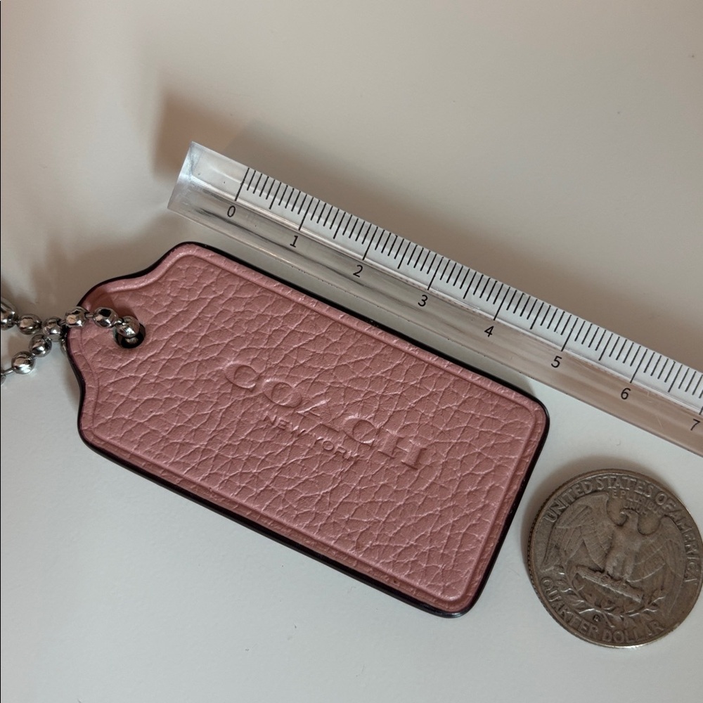 Coach Keychain Leather Tag - Picture 7 of 9
